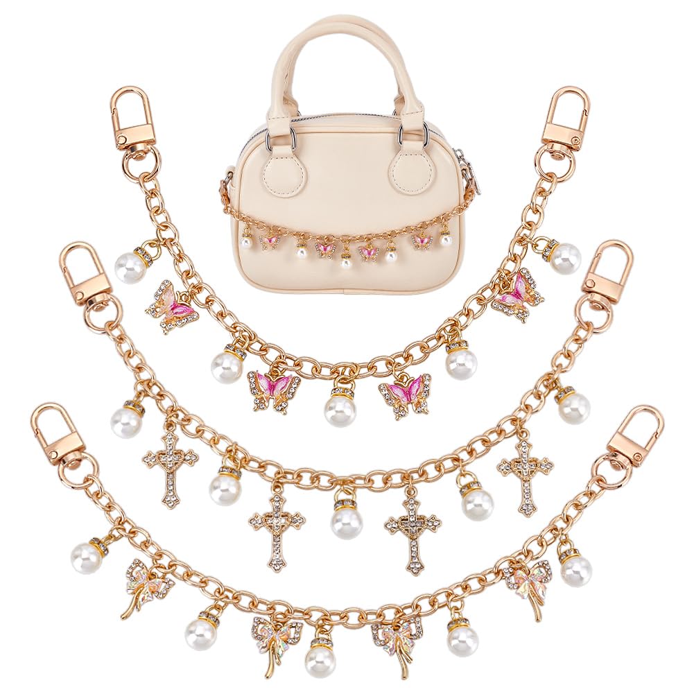 Amazon.com: PH PandaHall 3 Styles Bag Charms Purse Chain for